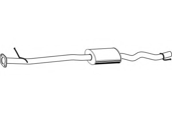 FENNO P41015 Middle Silencer